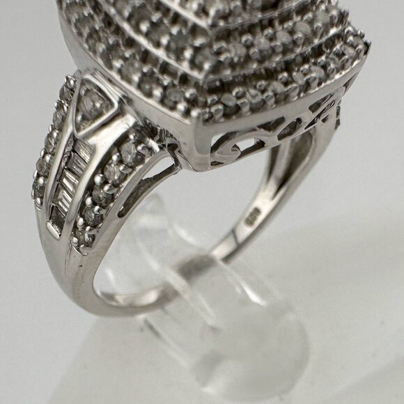 Beautiful 1.00 Carat Natural Cushion Cut Diamond Ring Size 6.25 - Picture 12 of 16